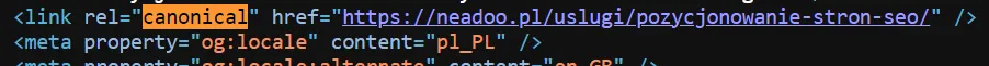 przykład użycia operatora site w Google